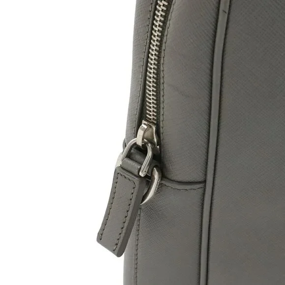 Prada Leather Triangle Logo Briefcase - Picture 5 of 9